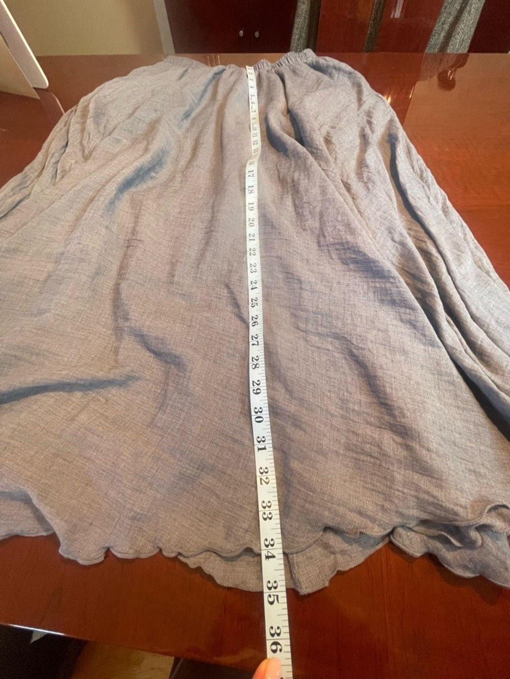 Max Studio London Blue Maxi Skirt M NWT Coastal Grandmother Boho Airy Flowy - Picture 10 of 12